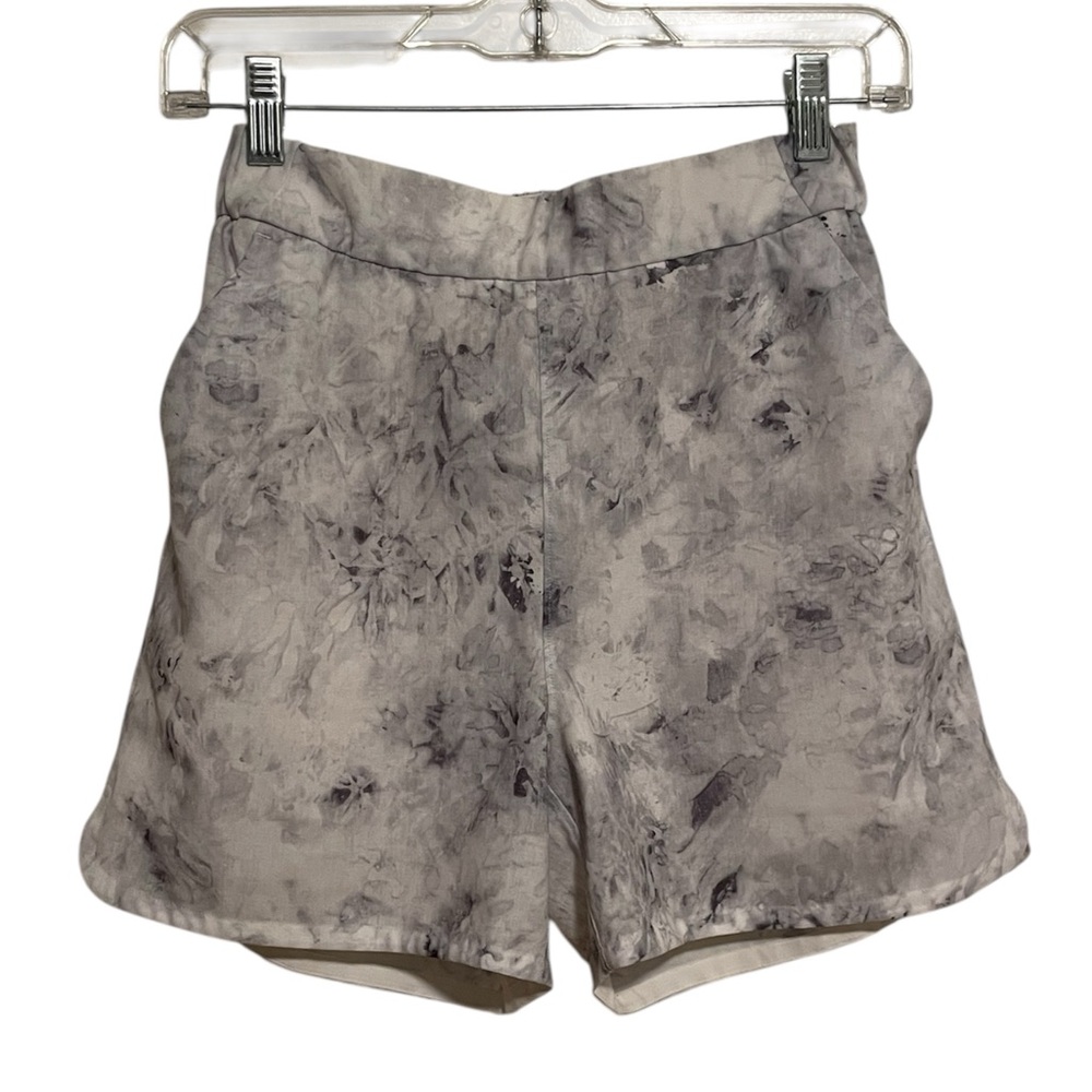 Lululemon Grey/Black/White Tie Dye Shorts